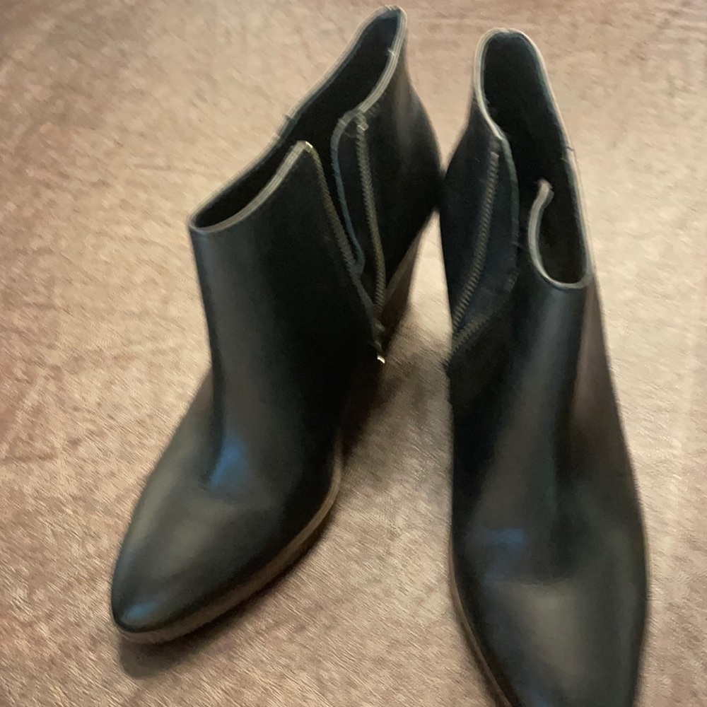 J Crew black booties